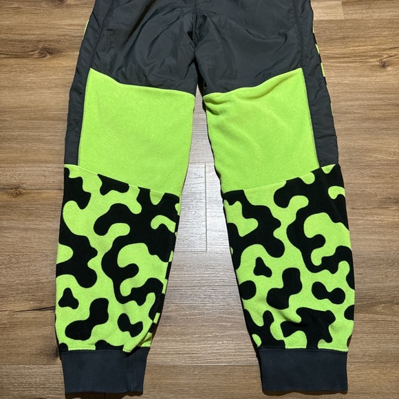 NIKE Pants Men's MEDIUM Black Green Polar Fleece Jogger NYC Parks CU1396-313 - Picture 13 of 13